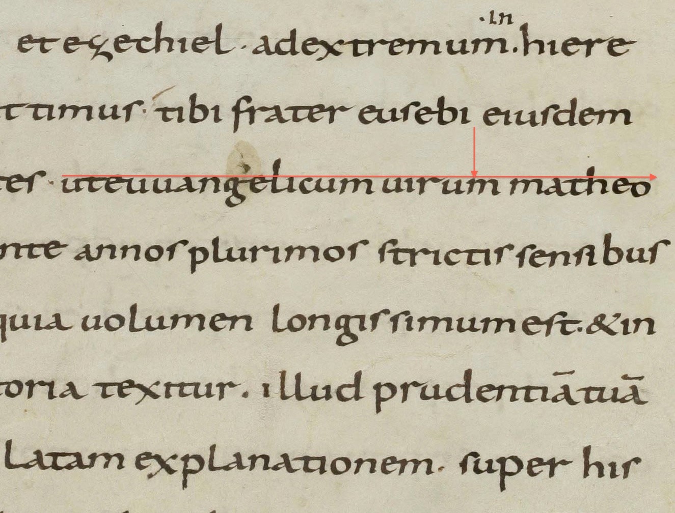 St. Gallen, Stiftsbibliothek, Cod. Sang. 116, p. 3.